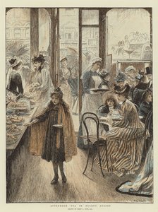 Eftermiddagste i Regent Street (chromolitho)